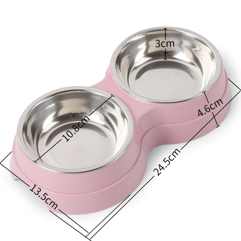 Stainless Steel Double Pet Bowls