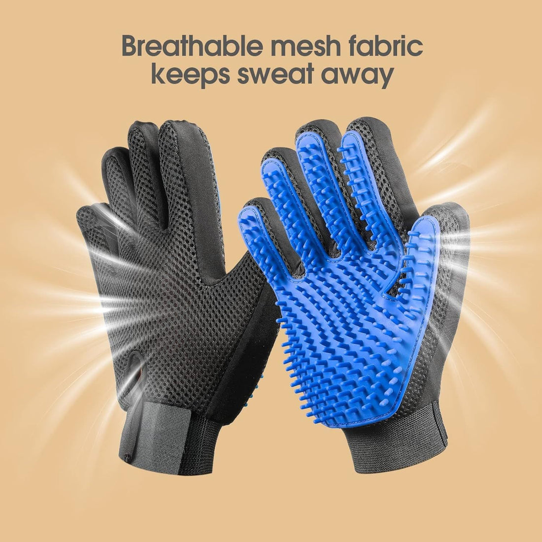 Pet Grooming Brush and Hair Remover Gloves